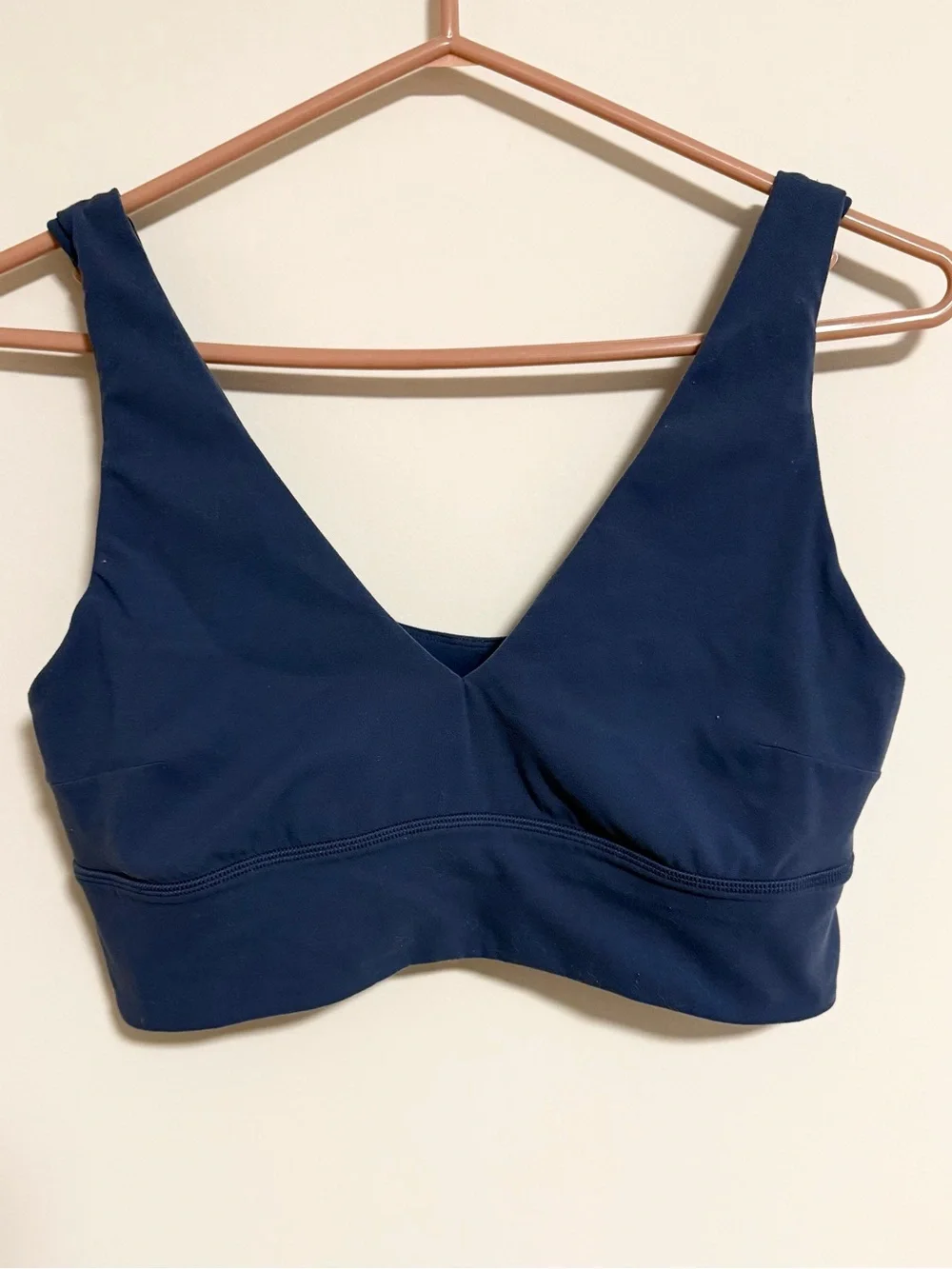 Lululemon Align V-neck Bra C/D cup, size 12, Pitch Blue color - Picture 3 of 5